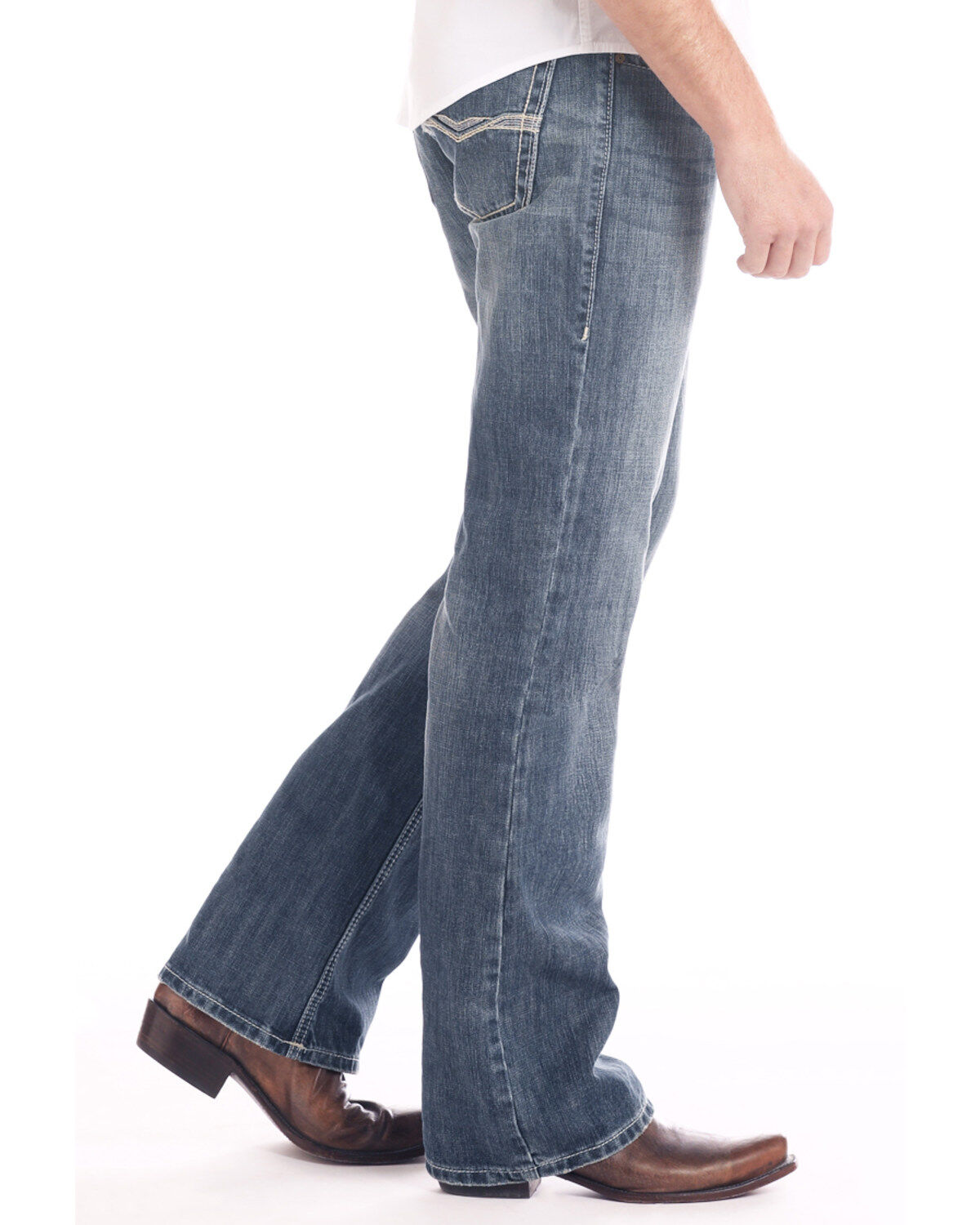 mens dark bootcut jeans