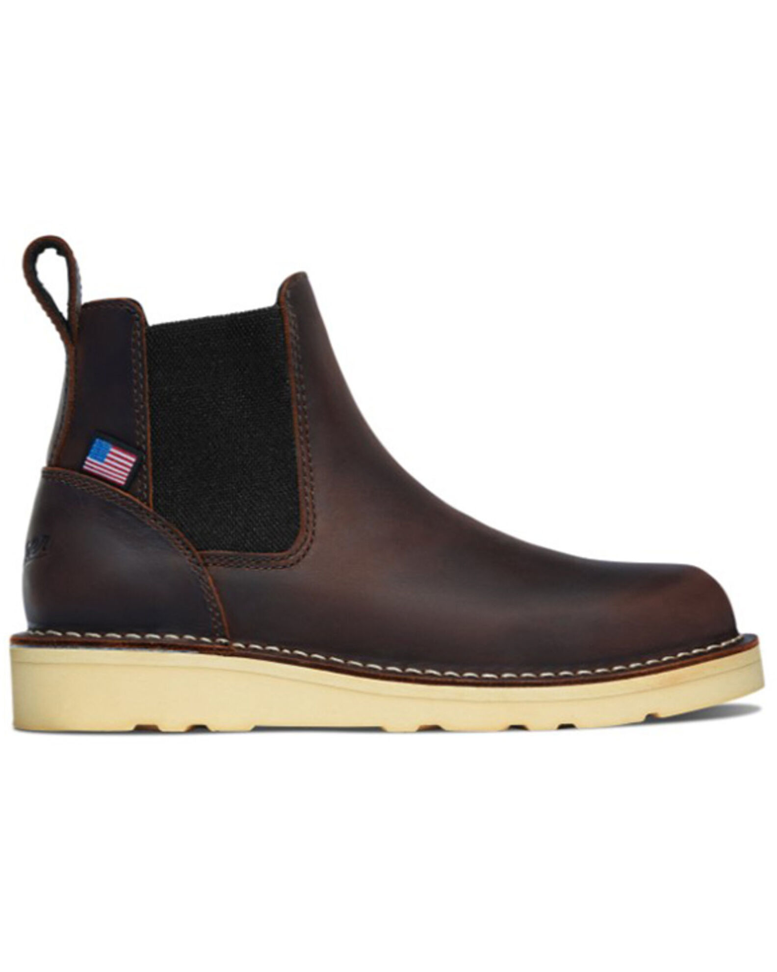 Image #2 - Danner Women's Bull Run Chelsea Work Boots - Soft Toe, Brown, hi-res