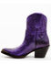 Image #3 - Idyllwind Women's Wheels Metallic Leather Booties - Pointed Toe, Purple, hi-res