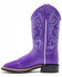 Image #3 - Shyanne Girl's Leatherette Western Boots - Wide Square Toe, , hi-res