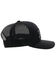 Hooey Men's Horizon Logo Patch Mesh Back Trucker Cap, Black, hi-res