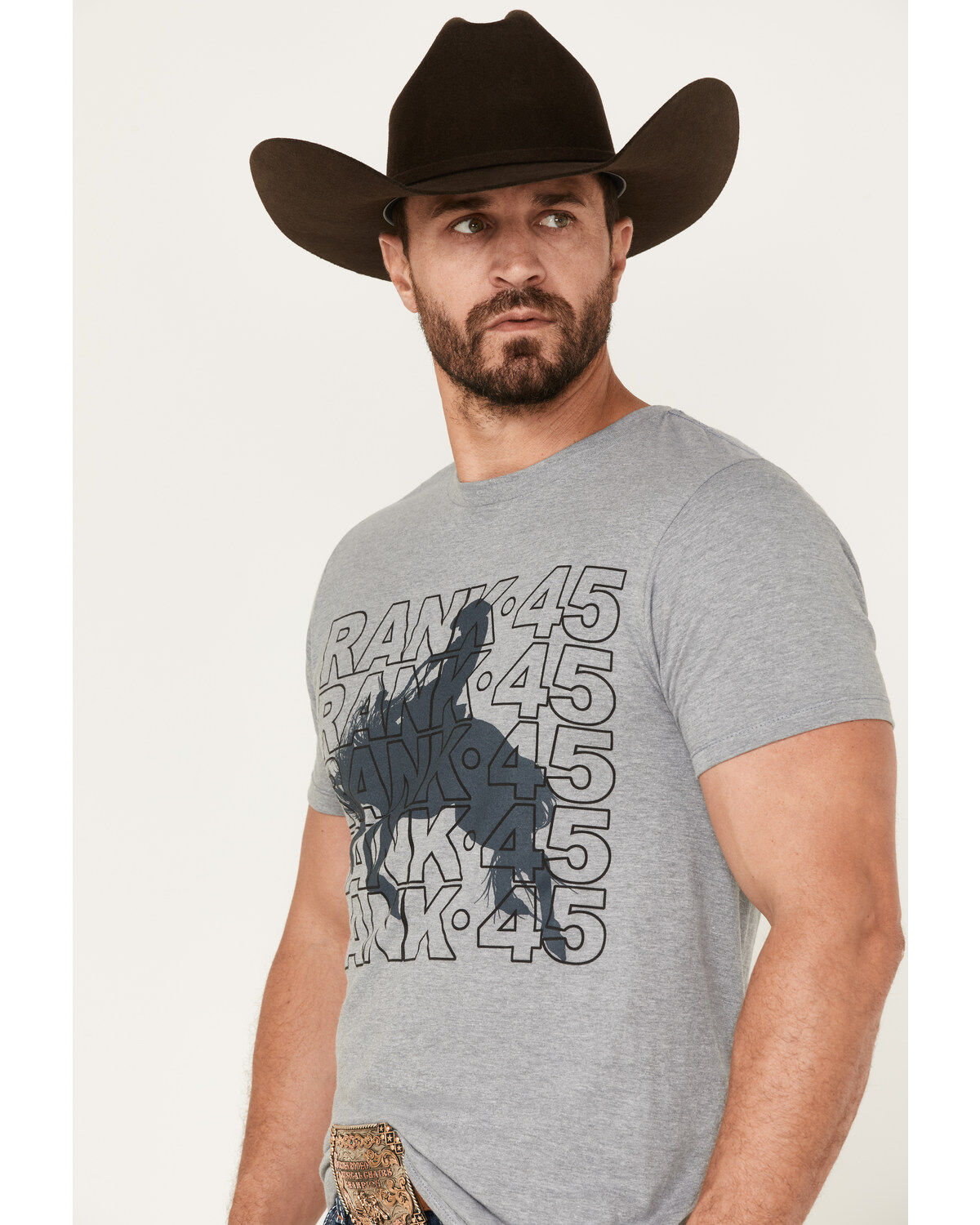 Image #2 - RANK 45® Men's Repeat Short Sleeve Graphic T-Shirt, , hi-res