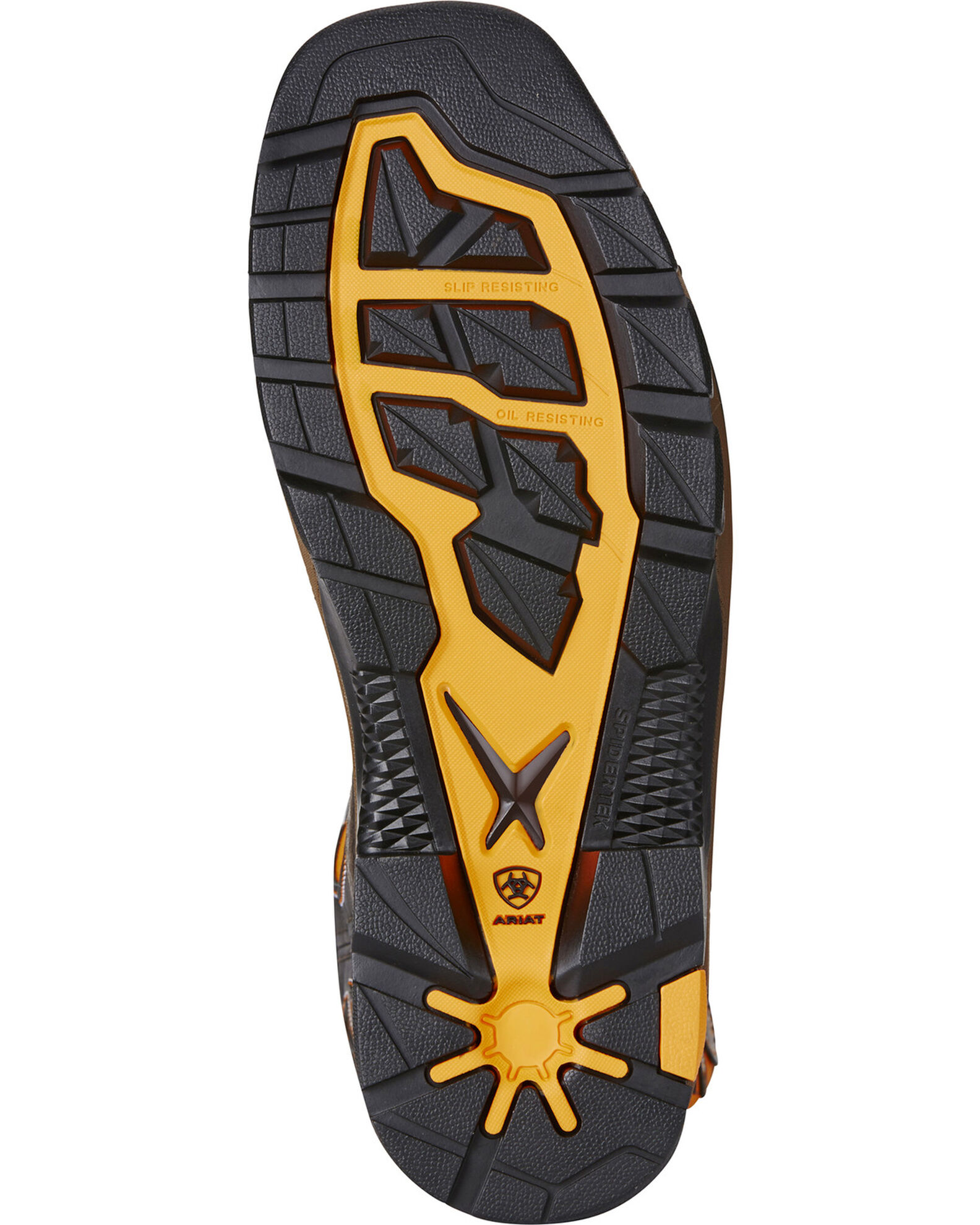 Image #3 - Ariat Men's Intrepid VentTEK Comp Toe Pull-On Safety Work Boots, Brown, hi-res