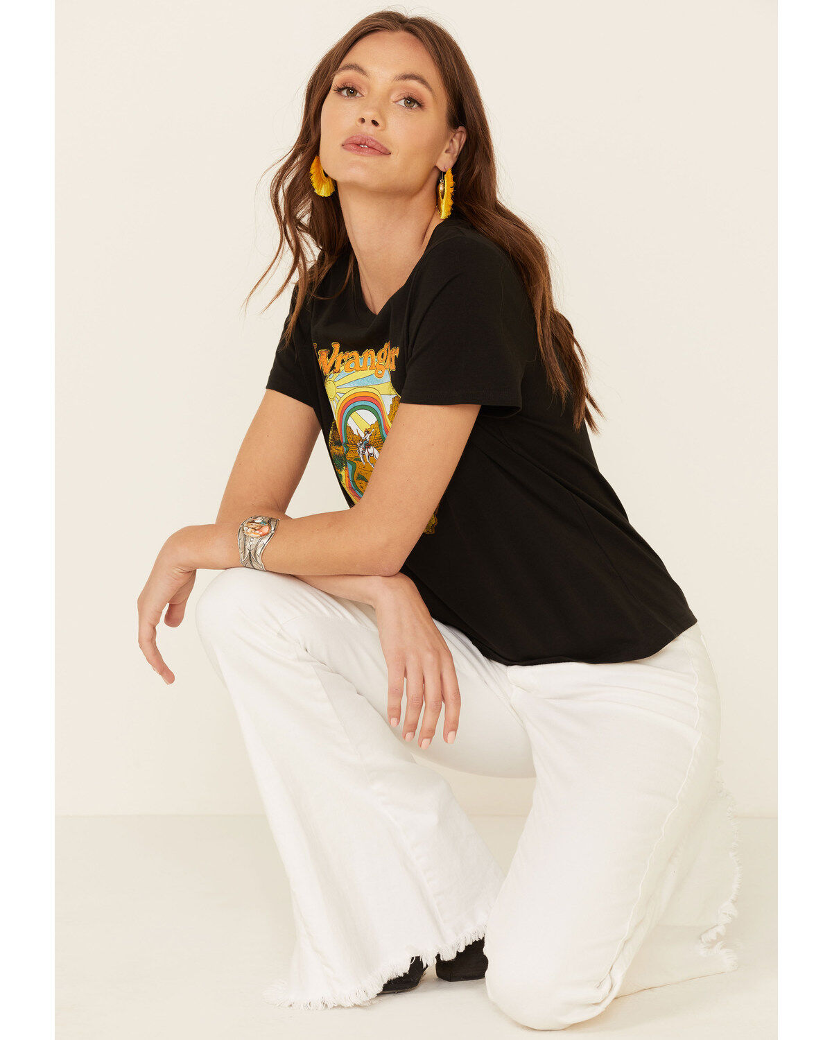 Image #1 - Wrangler Retro Women's Desert Rainbow Graphic Short Sleeve Tee , , hi-res