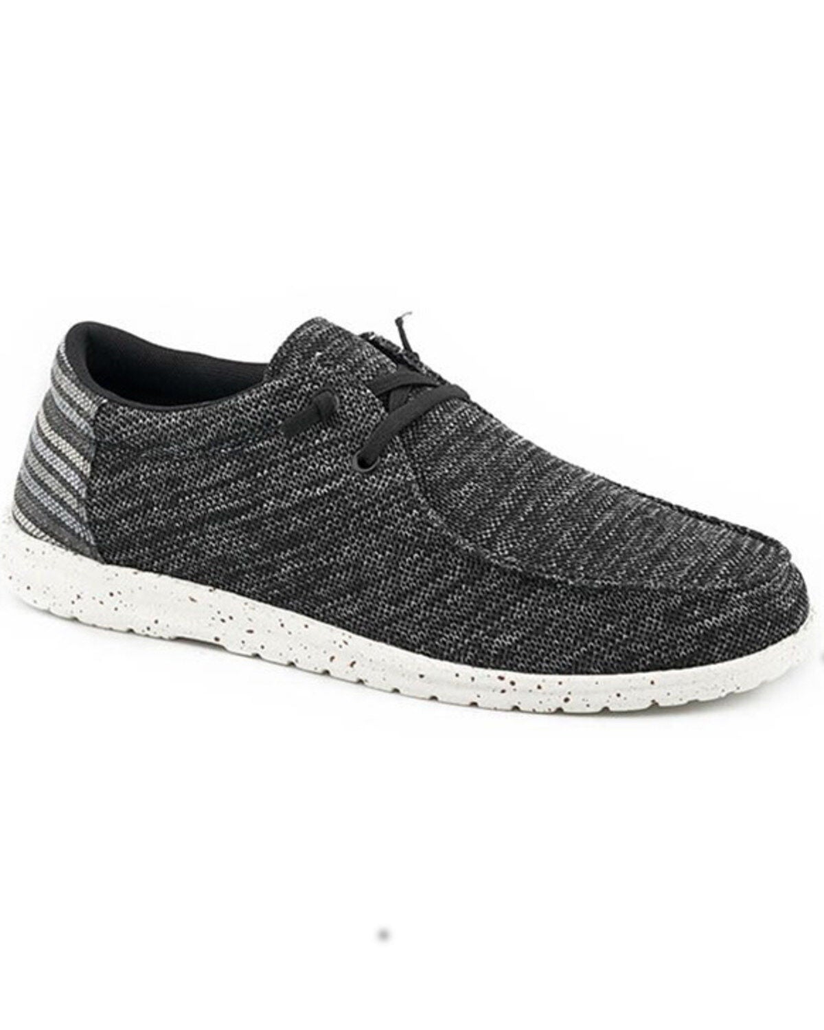 Roper Men's Hang Loose Low Casual Chukka Shoes - Moc Toe, Black, hi-res