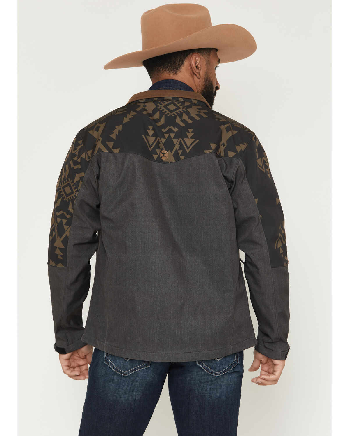 Product Name:  Hooey Men's Jackson Hole Southwestern Color Blocked Softshell Jacket