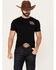 Image #2 - Cowboy Hardware Men's Wise Ass Saloon Short Sleeve Graphic T-Shirt, Black, hi-res