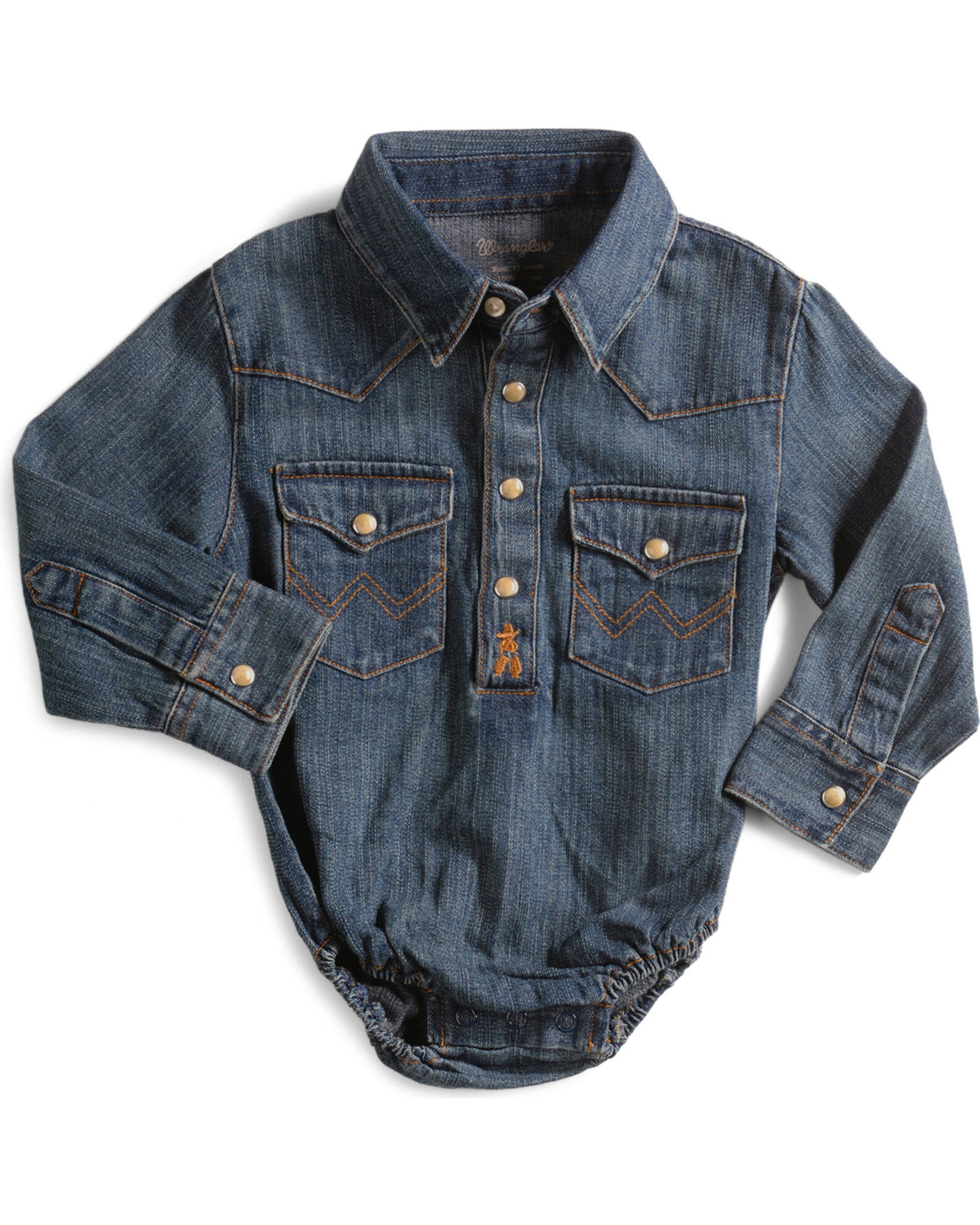 Denim onesie baby boy outlet