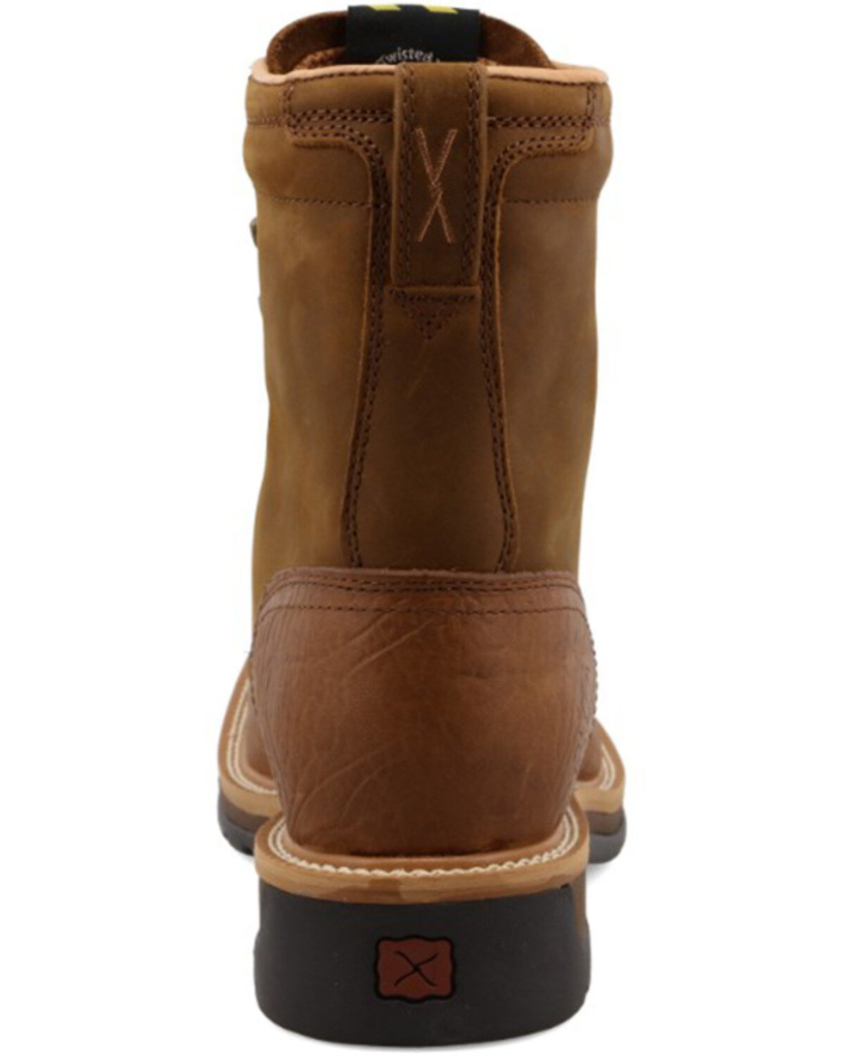 Image #5 - Twisted X Men's Lite 8" Lace-Up Work Boots - Steel Toe, , hi-res