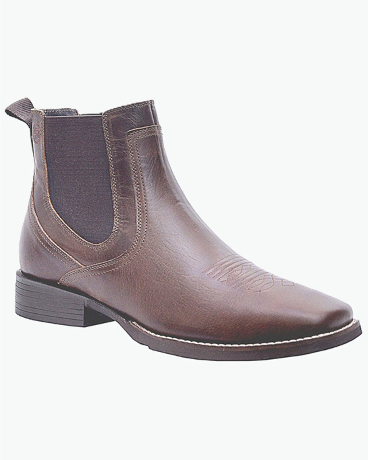 Image #1 - Roper Men's Magnum Chelsea Ankle Boots - Broad Square Toe, Brown, hi-res