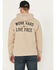 Image #1 - Ariat Men's FR Duster Work Hard Hooded Sweatshirt, Beige, hi-res