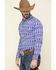Image #3 - Rock & Roll Denim Men's Ikat Southwestern Print Long Sleeve Western Shirt, Blue, hi-res