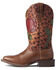 Image #2 - Ariat Women's Cedar Leopard Print Circuit Rosa Western Boot - Broad Square Toe , Brown, hi-res
