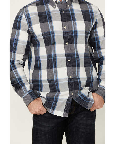 Image #3 - Cody James Men's Gallop Plaid Print Long Sleeve Button-Down Stretch Western Shirt - Big, White, hi-res
