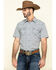 Image #1 - Cody James Men's Chevron Floral Print Short Sleeve Western Shirt - Big , , hi-res
