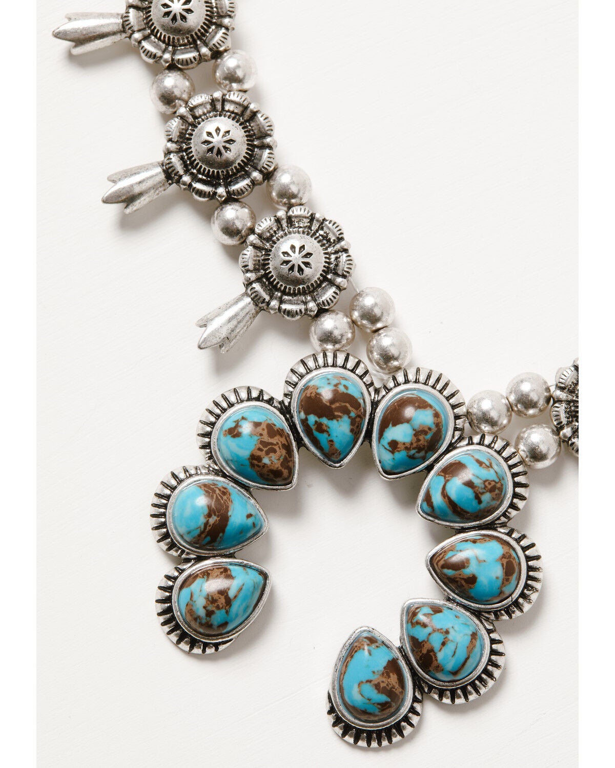 Image #2 - Idyllwind Women's Floral Squash Blossom Statement Necklace, Silver, hi-res
