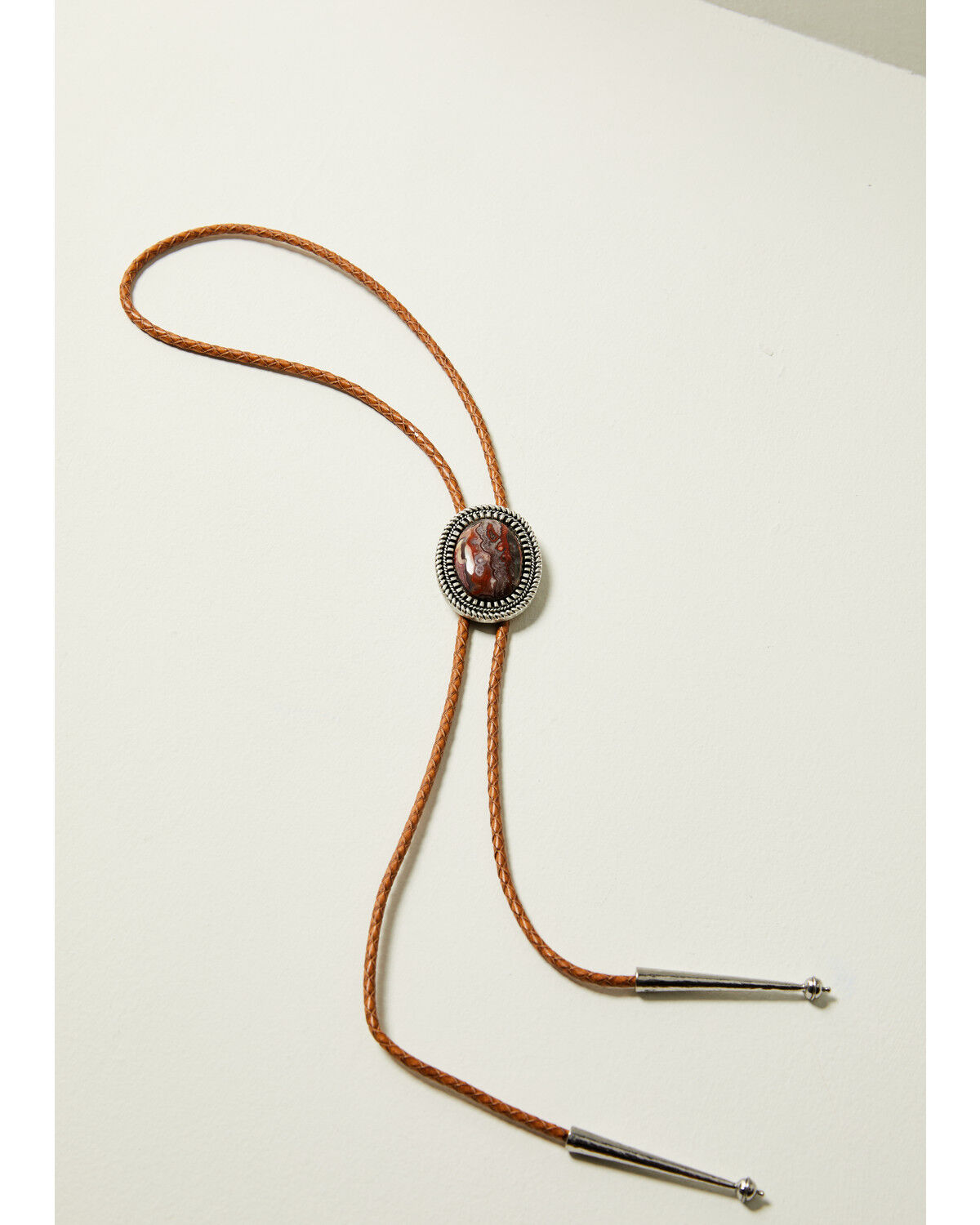 Image #1 - Shyanne Women's Agate Concho Bolo Tie, Silver, hi-res