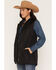 Image #2 - Cinch Women's Quilted 2/4 Length Fleece Lined Vest, Black, hi-res