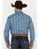 Image #4 - Cinch Men's Southwestern Print Long Sleeve Western Snap Shirt, Light Blue, hi-res