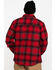 Image #2 - Hawx Men's Red Miller Plaid Quilted Flannel Work Shirt Jacket , , hi-res