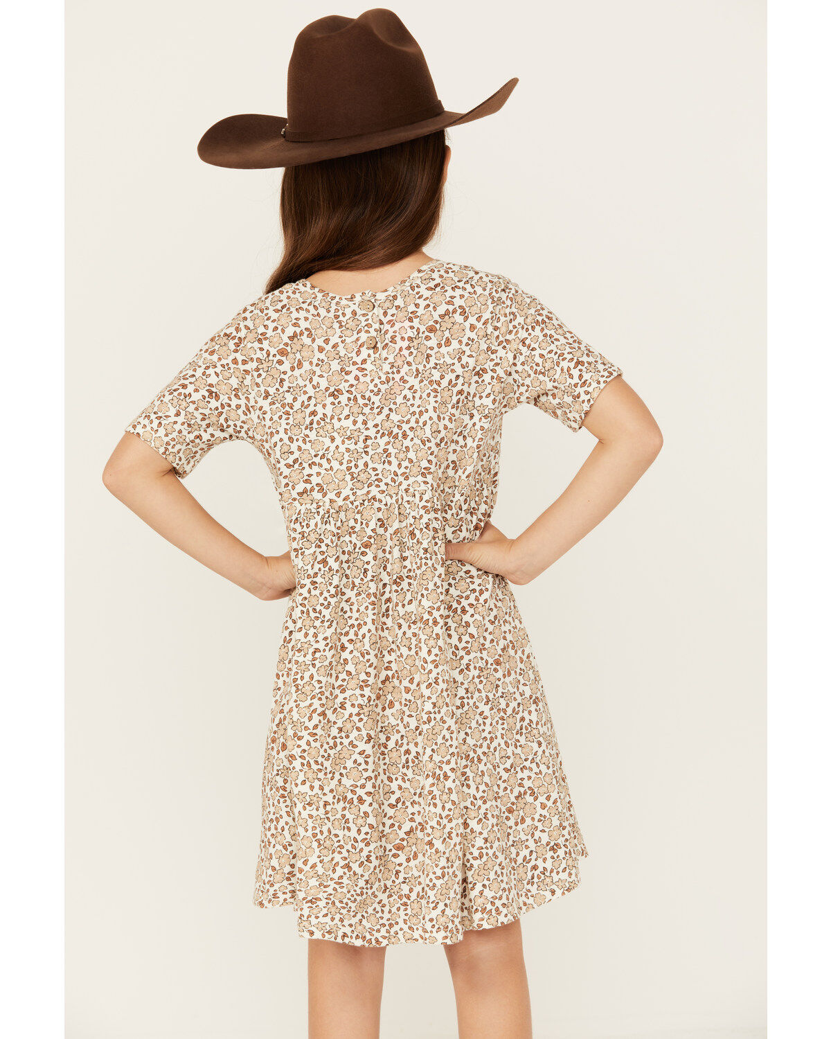Image #4 - Rylee & Cru Girls' Finn Floral Print Mini Dress, , hi-res