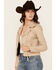 Image #4 - Mauritius Leather Women's Christy Scatter Star Leather Jacket, Beige, hi-res