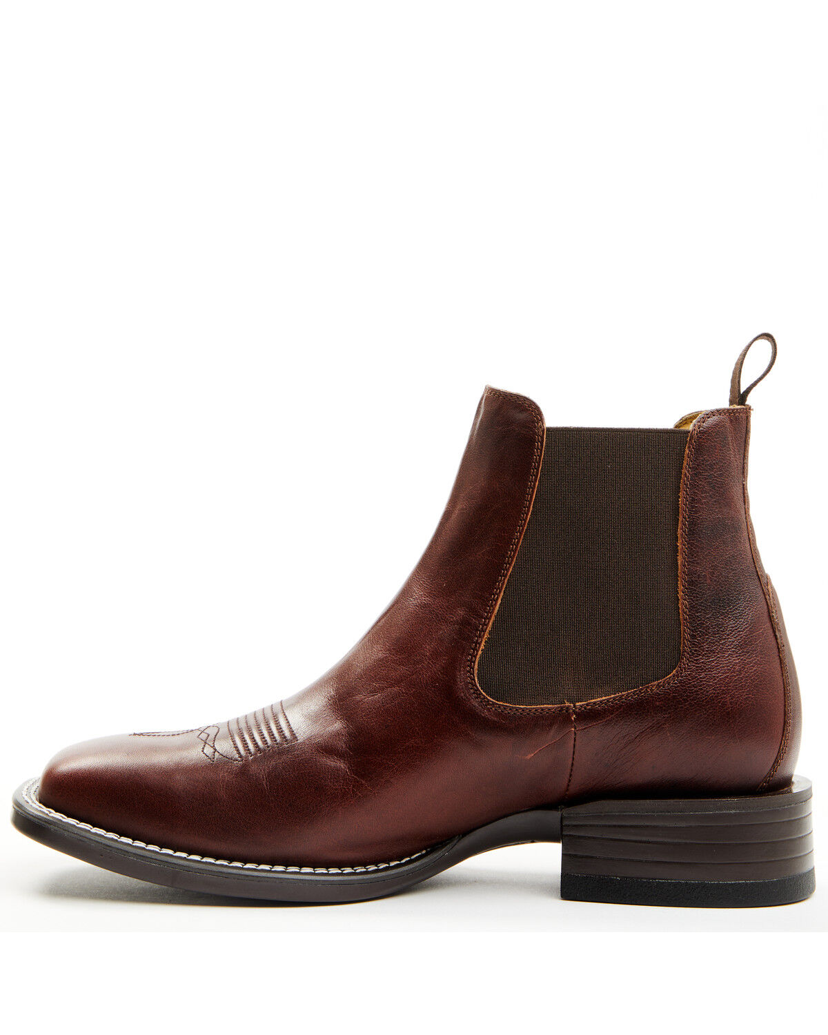 Image #3 - Cody James Men's Jones Chelsea Boots - Broad Square Toe, Cognac, hi-res