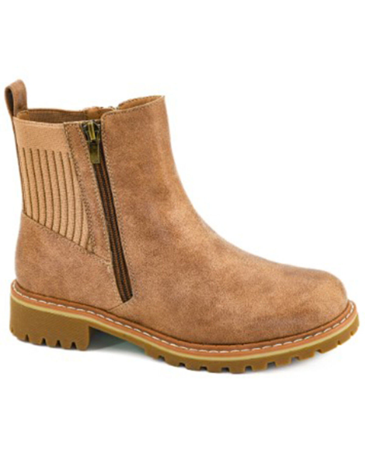 Image #1 - Corkys Women's Don't Be Difficult Booties - Round Toe, Sand, hi-res