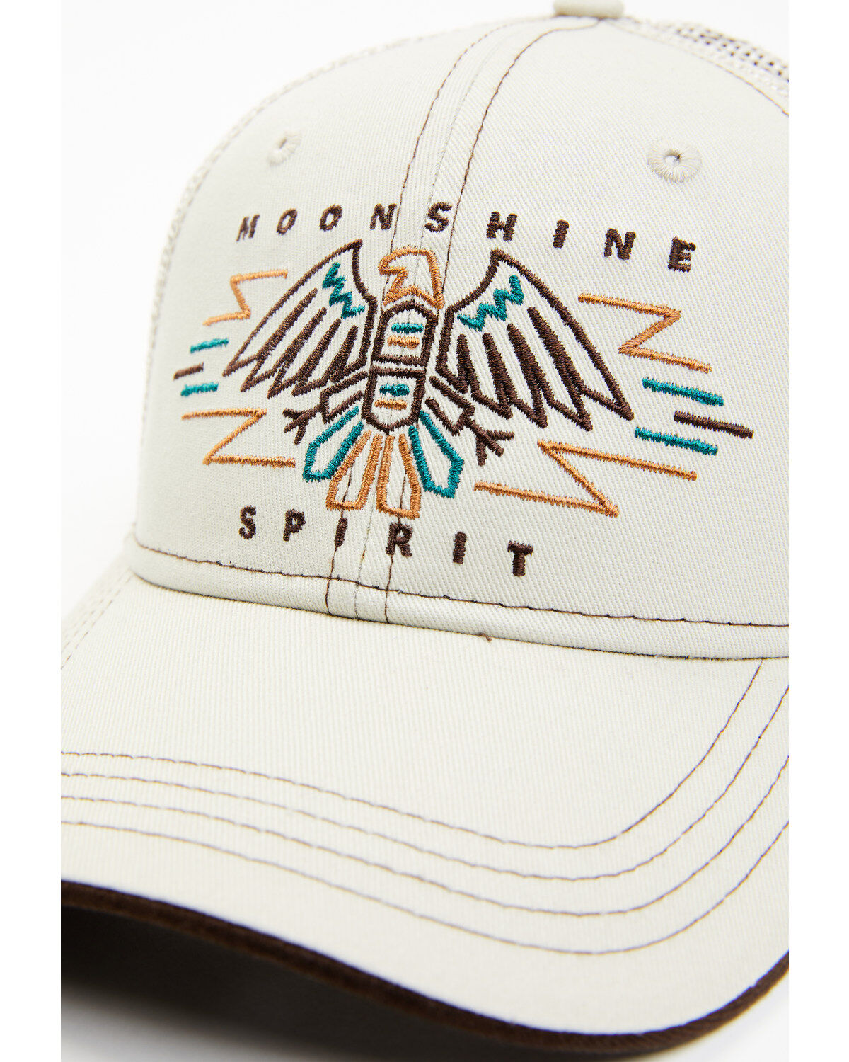 Image #2 - Moonshine Spirit Men's Embroidered Eagle Mesh-Back Ball Cap, Beige/khaki, hi-res
