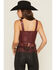 Image #4 - Idyllwind Women's Roycroft Faux Leather Fringe Bustier Top, Cherry, hi-res