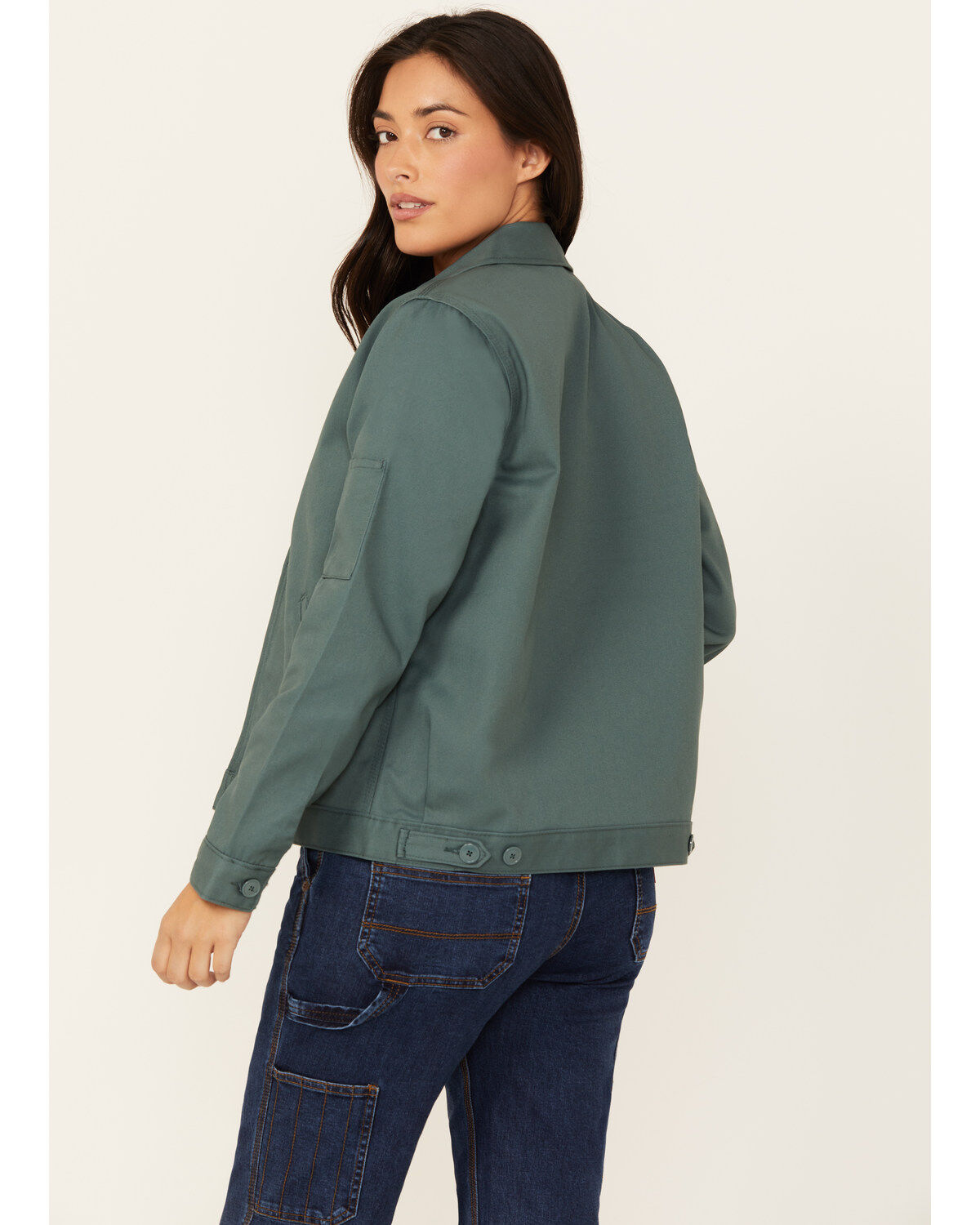 Image #4 - Dickies Women's Unlined Eisenhower Jacket, Green, hi-res