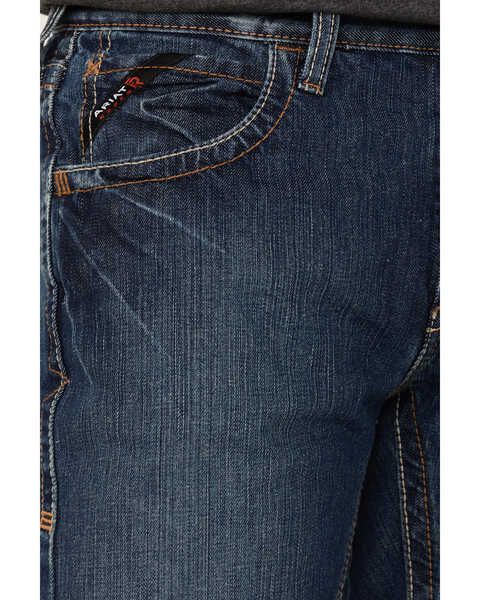 Ariat Men's FR M5 Straight Leg Work Jeans, Blue, hi-res