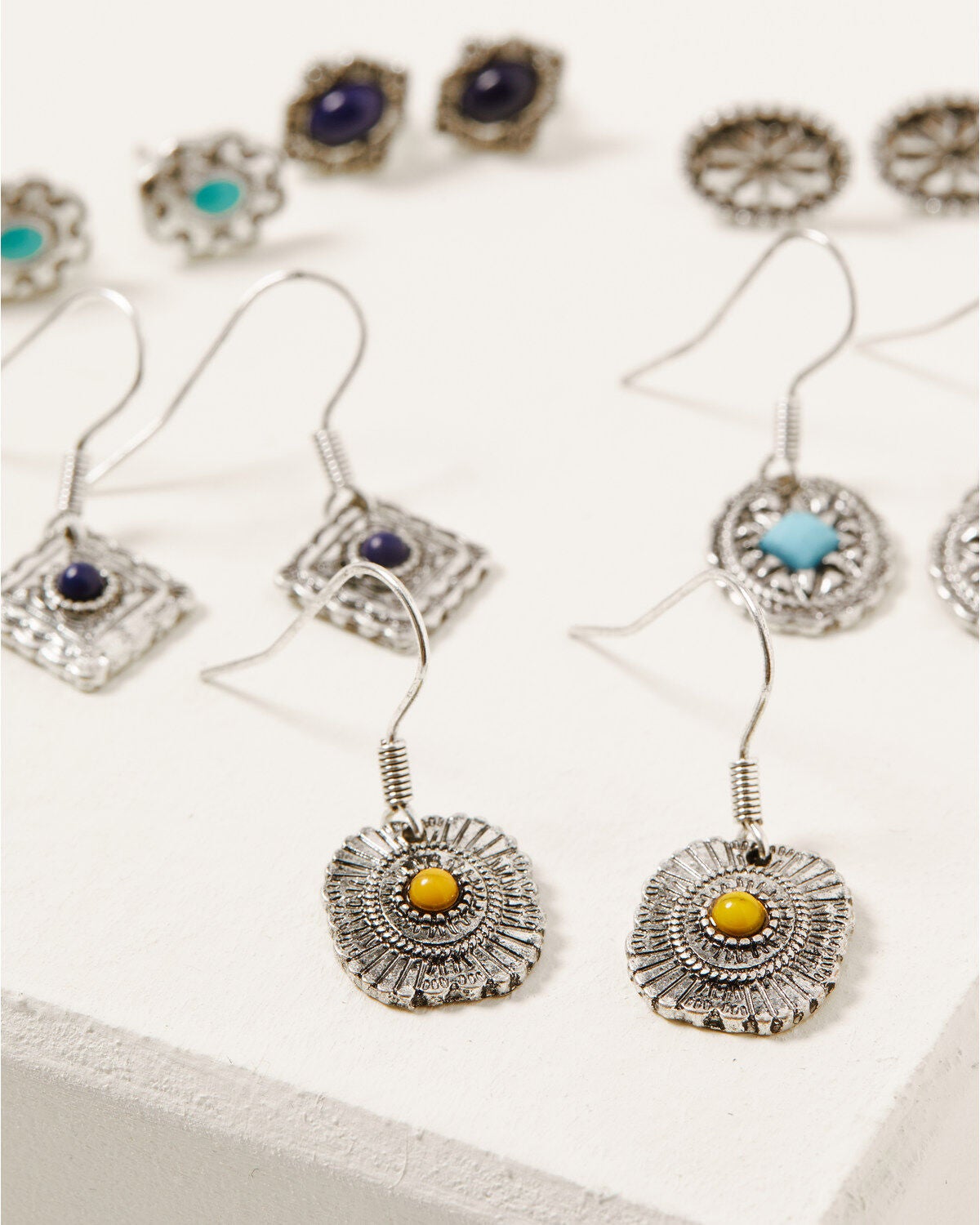 Image #4 - Shyanne Women's Summer Nights 6pc Concho Earring Set, Silver, hi-res