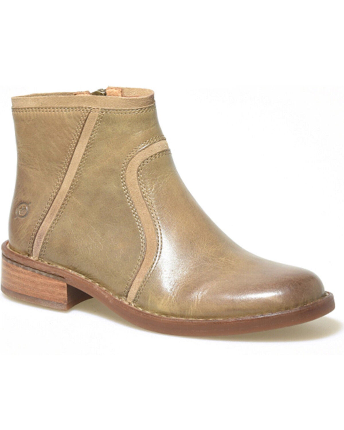 Born Women's Cincy Booties - Round Toe, Taupe, hi-res