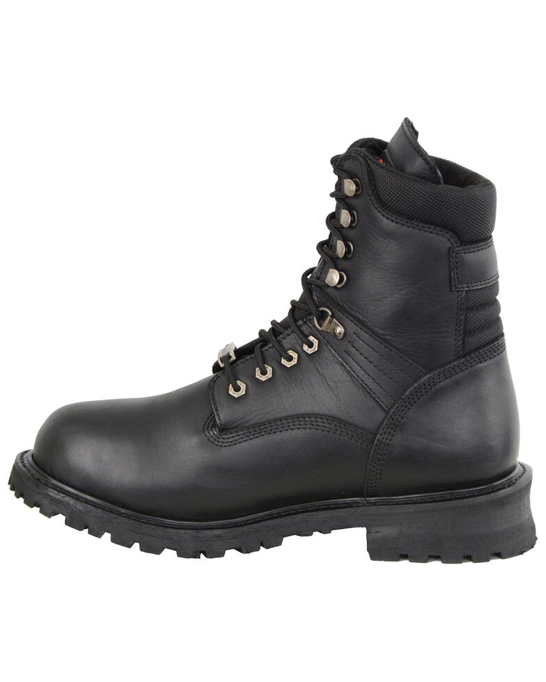 black leather boots waterproof