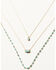 Image #1 - Shyanne Women's Turquoise Necklace Set - 3 Piece, Gold, hi-res
