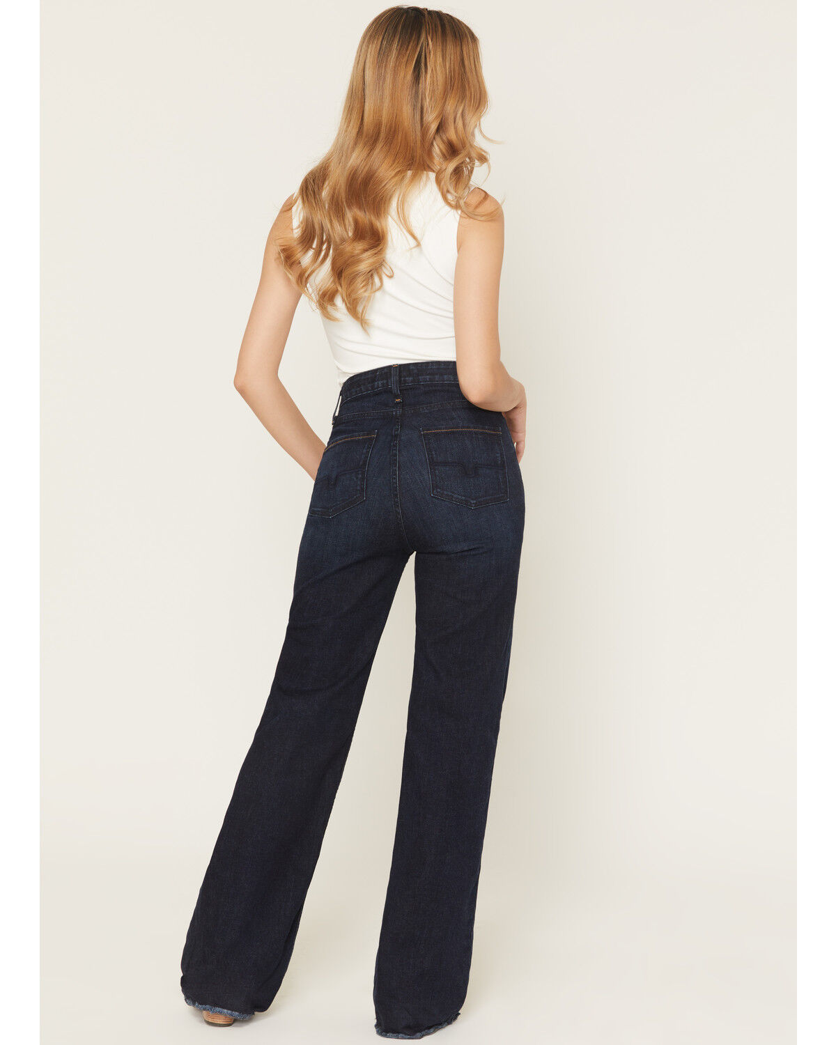 Image #3 - Kimes Ranch Women's Dark Wash High Rise Olivia Wide Leg Stretch Denim Jeans, Dark Wash, hi-res