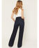 Image #3 - Kimes Ranch Women's Dark Wash High Rise Olivia Wide Leg Stretch Denim Jeans, Dark Wash, hi-res