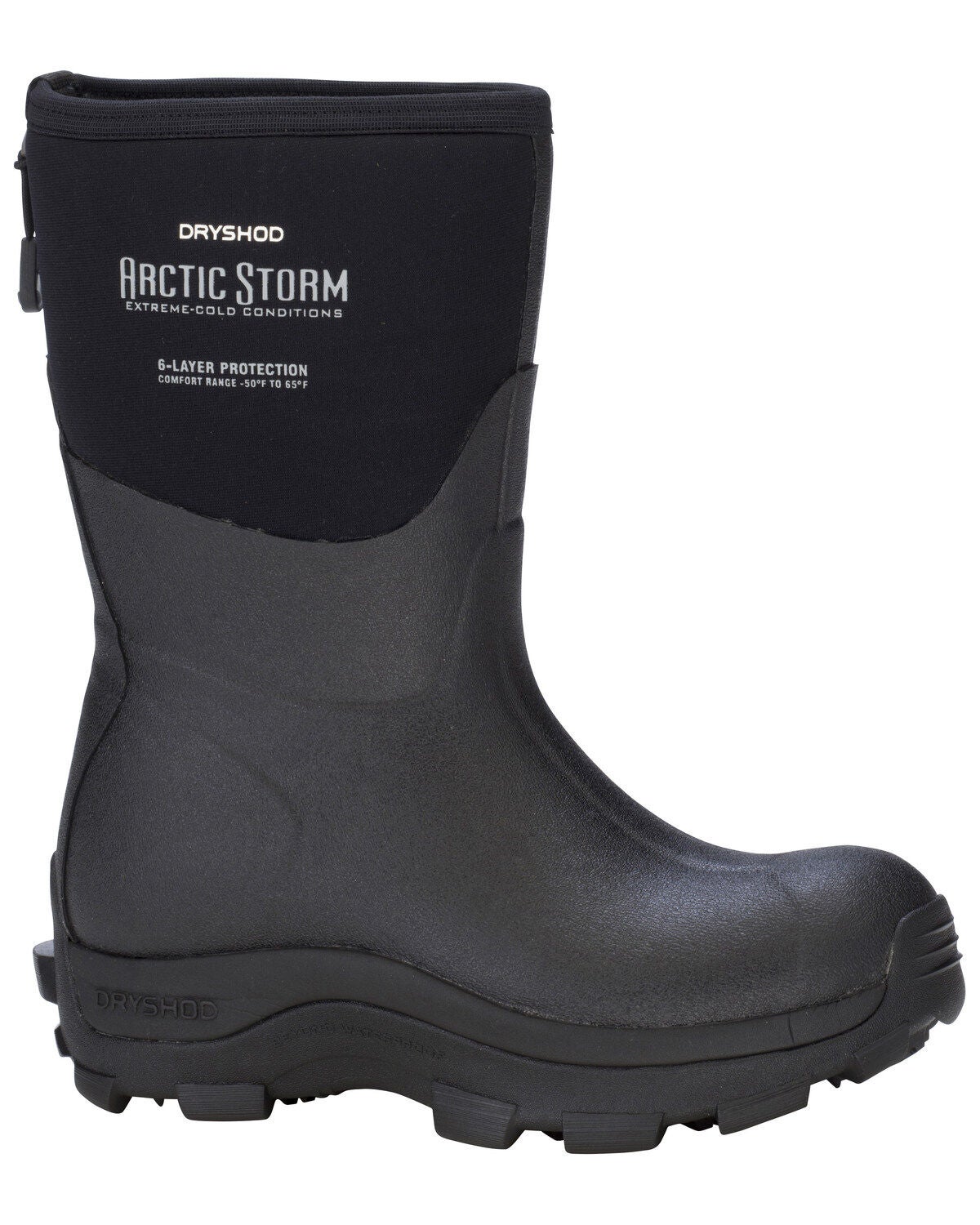 Dryshod Women's Arctic Storm Mid Work Boots, Black, hi-res