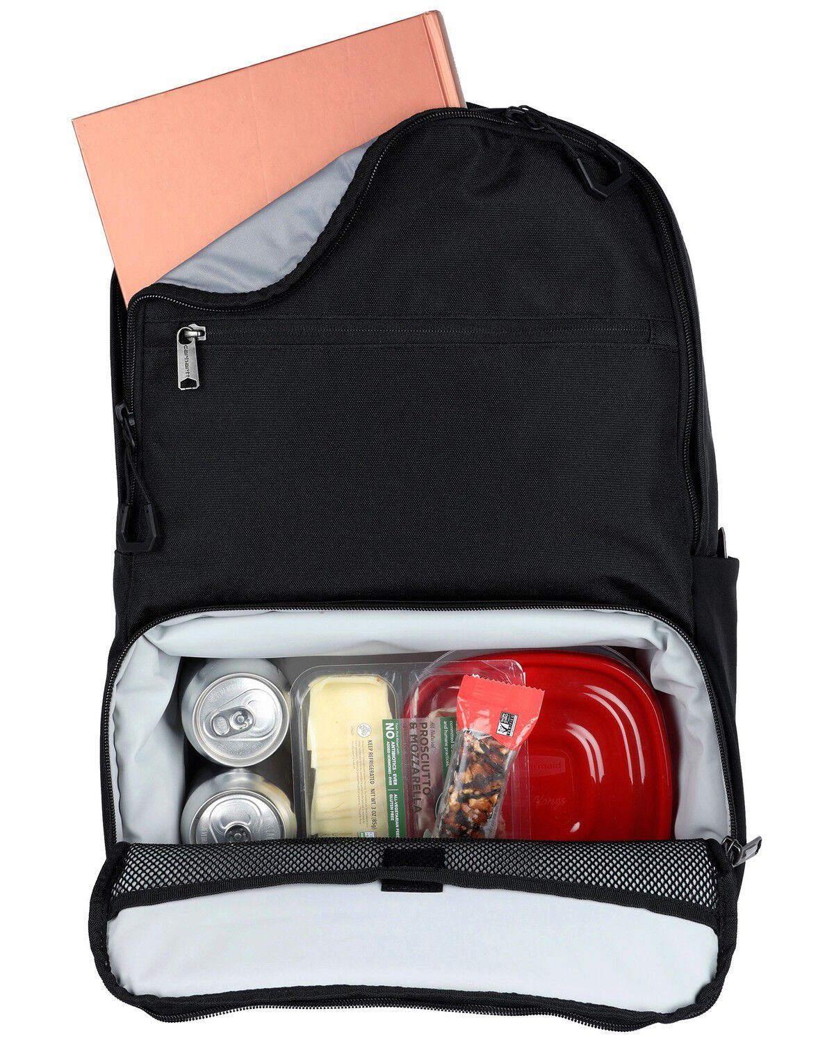 Image #2 - Carhartt Insulated Two Compartment Cooler Backpack, Black, hi-res