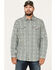Image #1 - Moonshine Spirit Men's Rough Patch Plaid Snap Western Shirt, Cream, hi-res