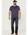 Flag & Anthem Men's Momentum Performance Slub Henley T-Shirt , Navy, hi-res
