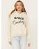 Image #1 - Wrangler Women's Space Cowboy Graphic Hoodie, Ivory, hi-res