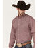 Image #2 - Ariat Men's Wrinkle Free Eldredge Classic Fit Long Sleeve Button-Down Shirt, Pink, hi-res