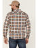 Image #4 - Brixton Men's Bowery Summer Weight Plaid Button-Down Western Shirt, Orange, hi-res