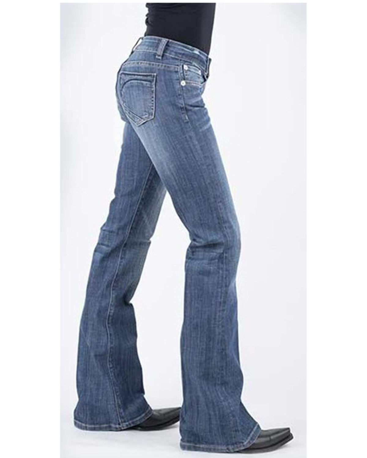 Image #3 - Stetson Women's Medium 816 Classic Bootcut jeans, , hi-res