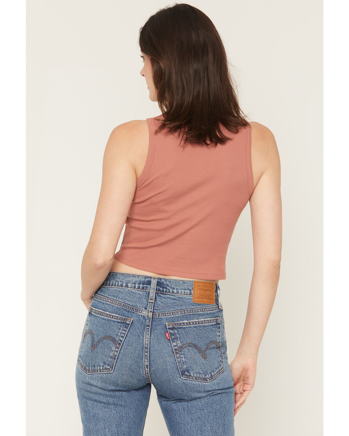 Image #4 - Originality Women's Steer Graphic Tank, Rust Copper, hi-res