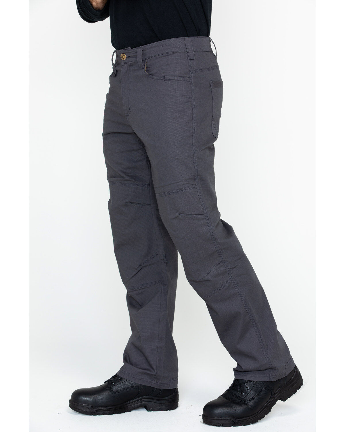 Image #4 - Hawx Men's Stretch Ripstop Utility Work Pants, Charcoal, hi-res