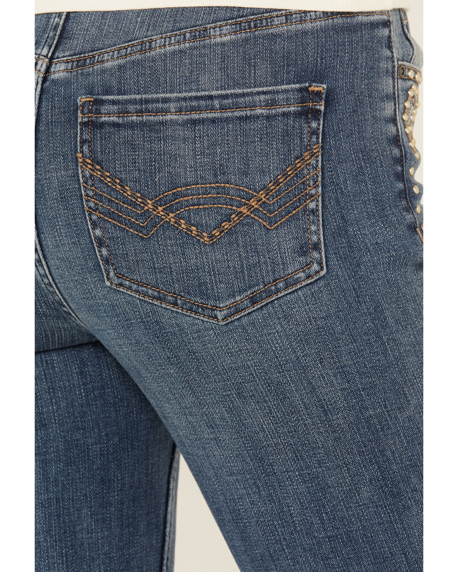 Caliente Distressed Super Flare Jeans *M.A.P* – Rebel Gypsy