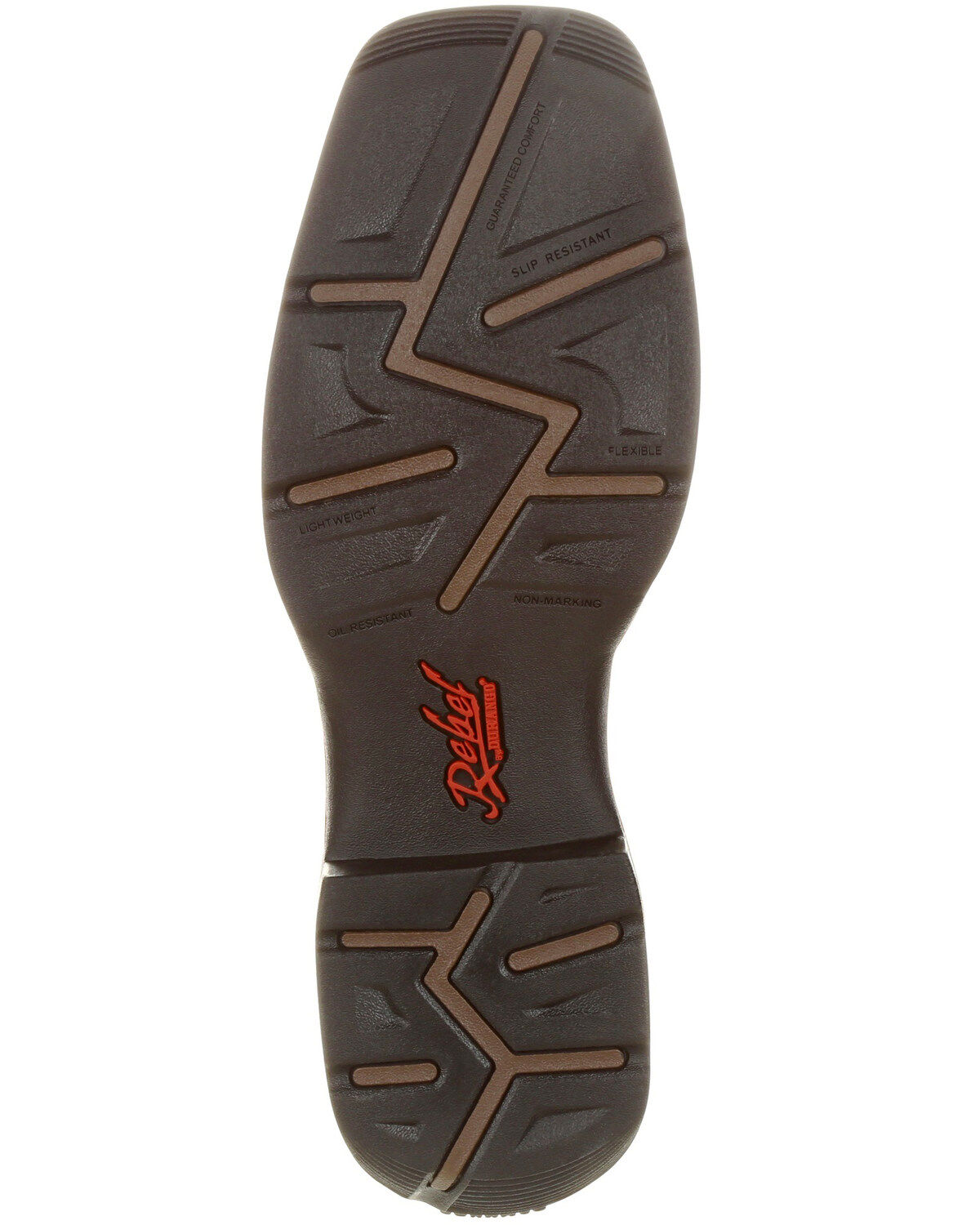 Image #7 - Durango Men's Rebel Pull On Western Boots - Broad Square Toe, Brown, hi-res